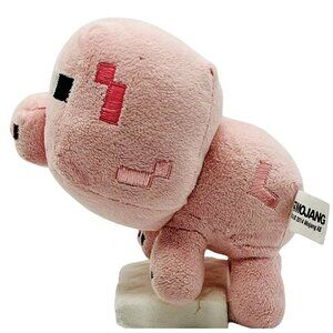 Mojang Minecraft Pink Pig Plush Kids Toy Stuffed Animal 6”‎